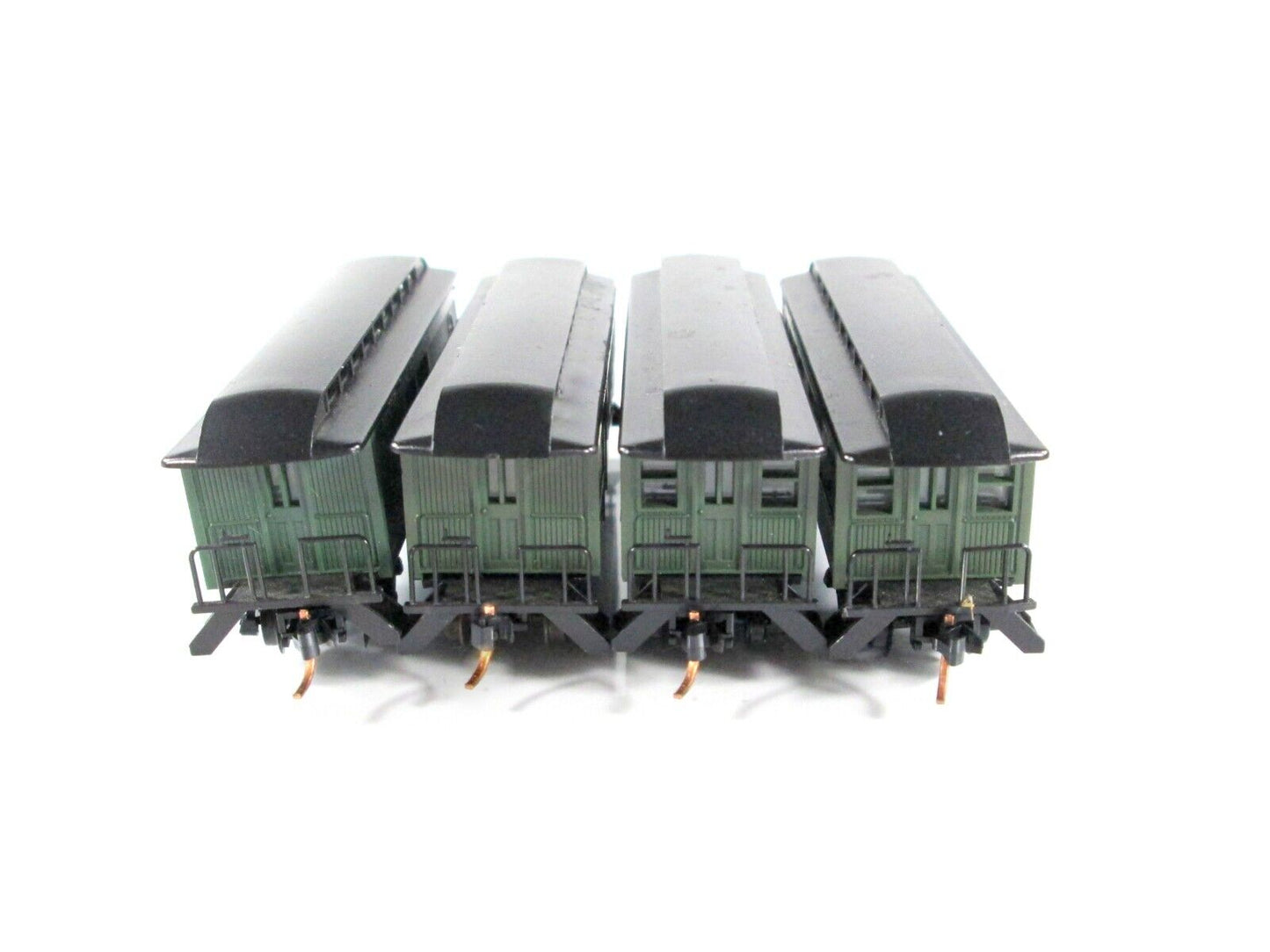 N Scale ***SANTA FE*** OVERTON Old-Time Passenger 4-Pack --Roundhouse, MTL Cplrs