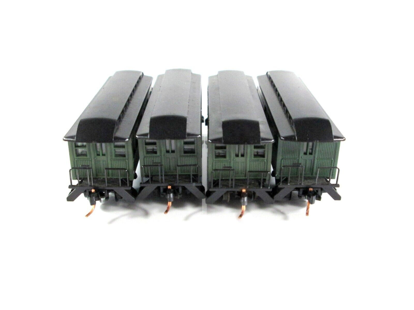 N Scale ***SANTA FE*** OVERTON Old-Time Passenger 4-Pack --Roundhouse, MTL Cplrs