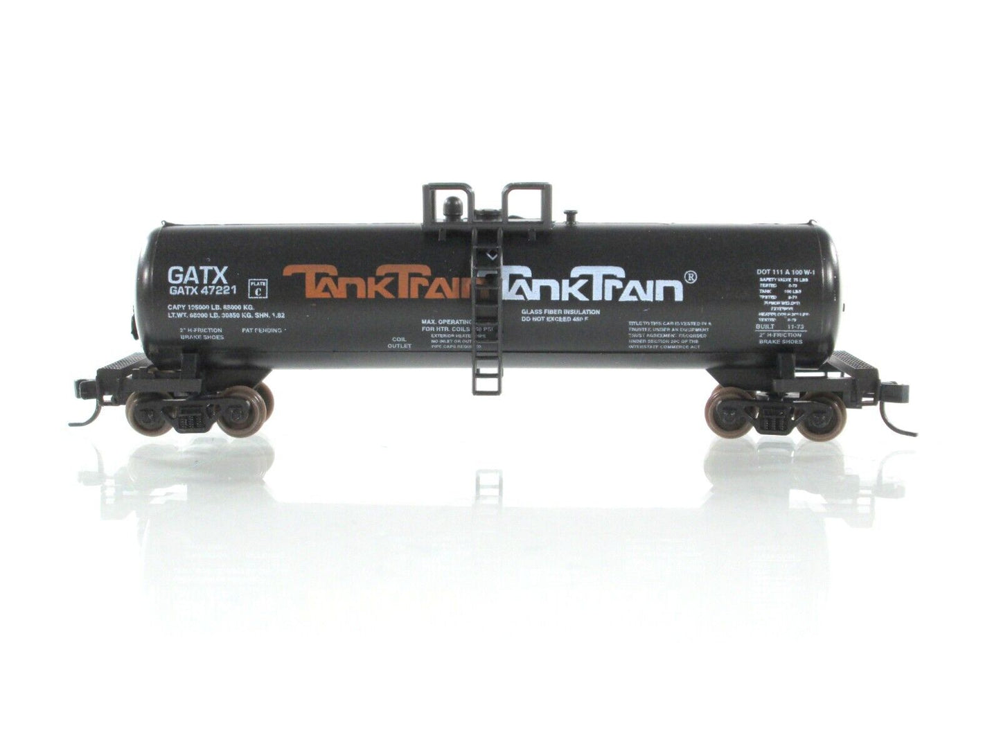 N Scale **TankTrain** 50' GATX Tanker Set - Premiere Editions, Atlas 2652 **RARE