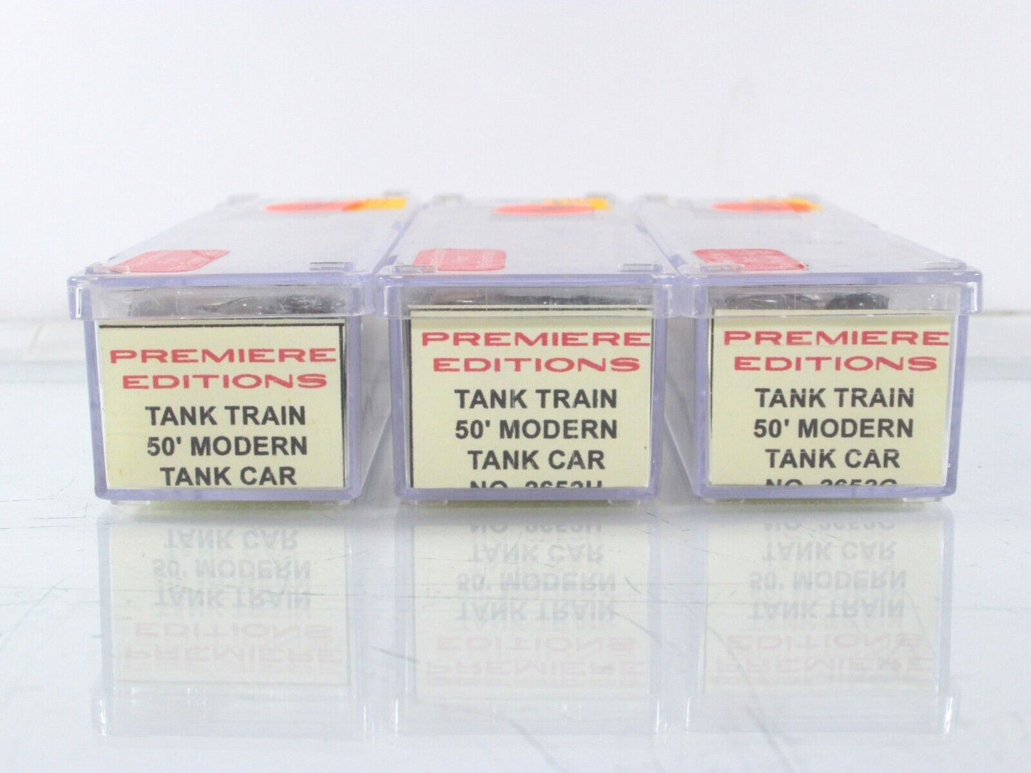 N Scale **TankTrain** 50' GATX Tanker Set - Premiere Editions, Atlas 2652 **RARE