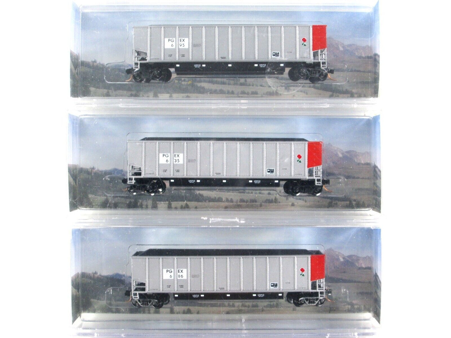 N Scale **Portland General Electric** Twin-Tub Coalporter 6-Set, PGEX - LBF 5419