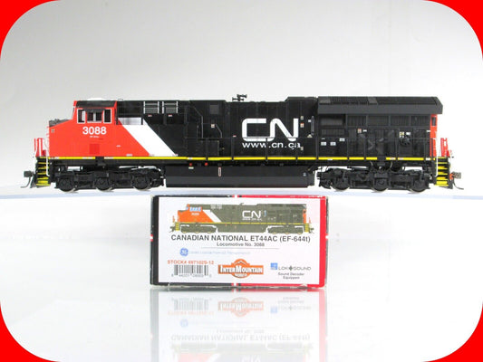 HO Scale CANADIAN NATIONAL ET44AC Diesel, CN #3088 - Intermountain DCC Lok Sound