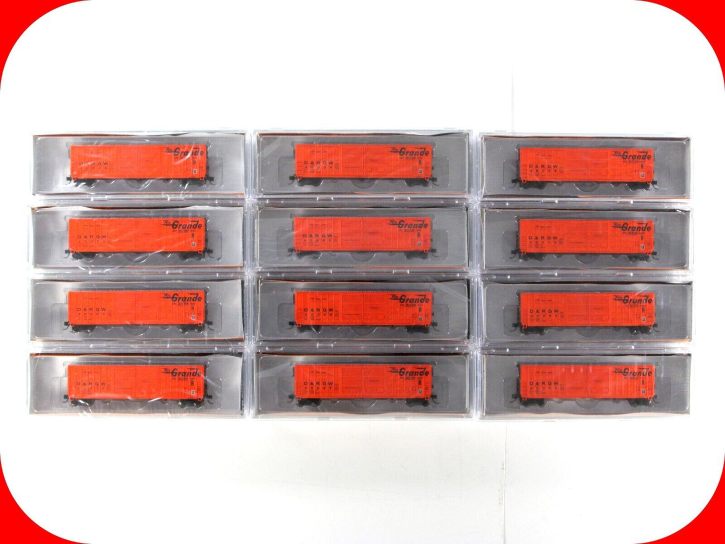 N Scale **Denver Rio Grande WoodPacker** Box Car 12-Set - TrainWorx FVM **RARE**