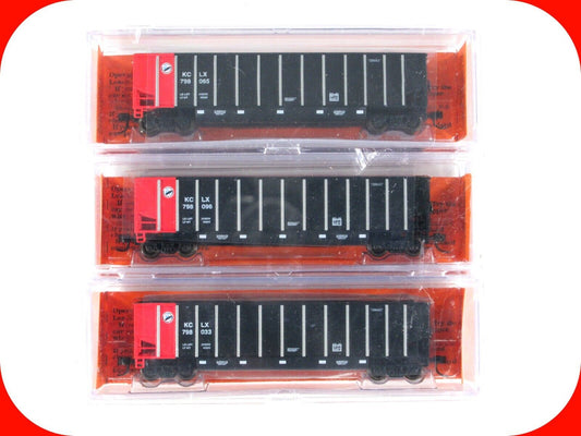 N Scale **KANSAS CITY POWER & LIGHT** Twin Tub Coal Gondola 3-Set -Deluxe 121903
