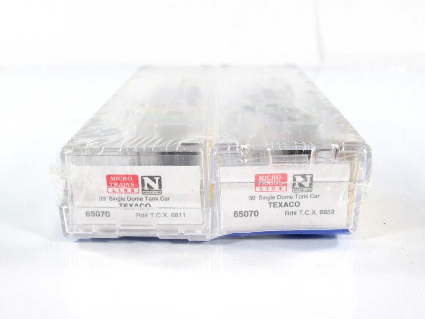 N Scale *** TEXACO *** Tank Car 2-Pack Set - TCX 6811, 6853 - Micro Trains 65072