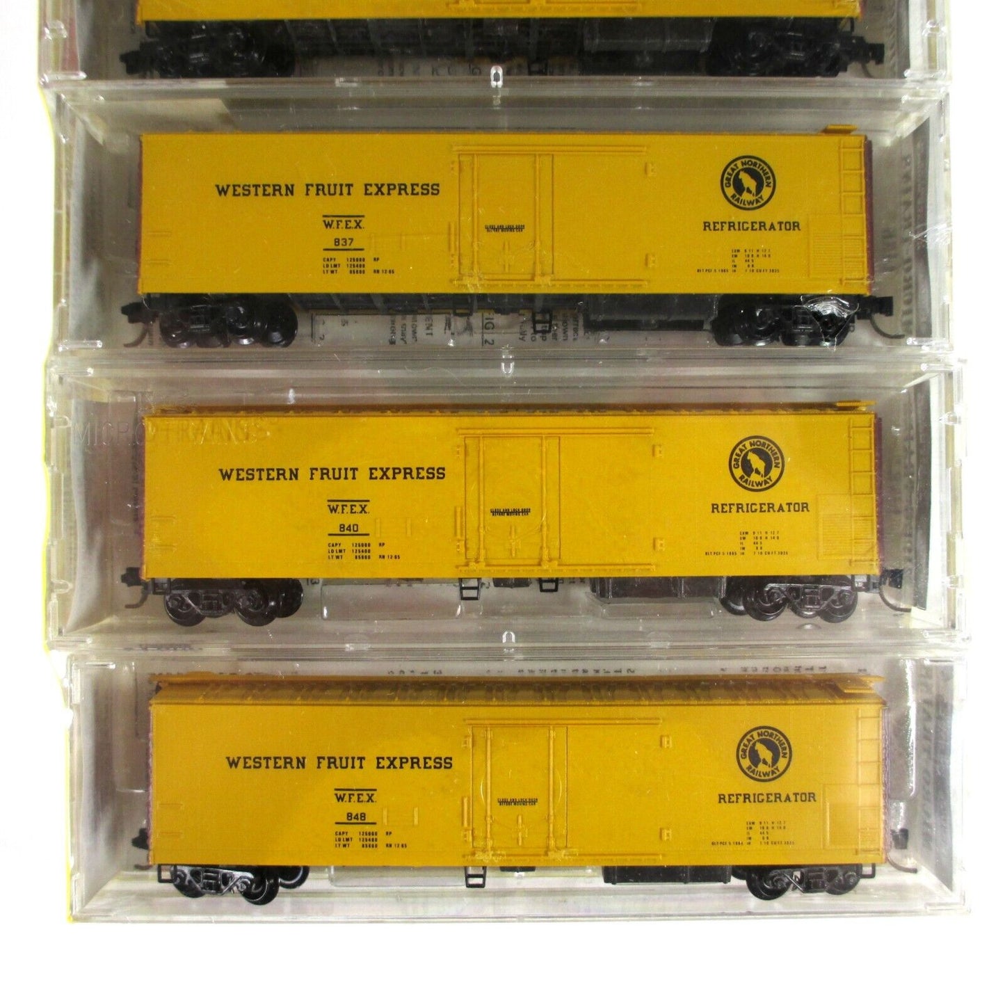 N Scale **GN WESTERN FRUIT EXPRESS** Reefer 6-Pack #1 - Kadee Micro Trains 69012