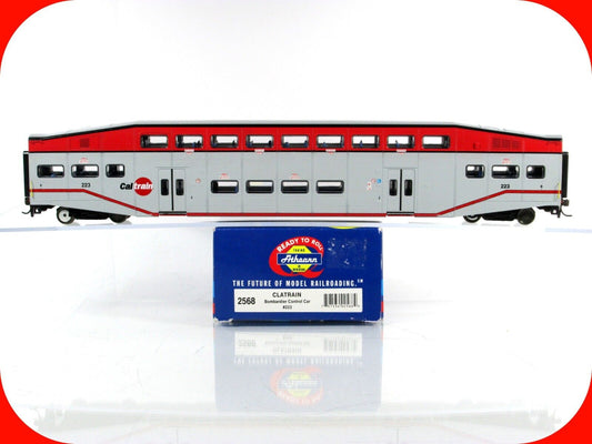 HO Scale **CALTRAIN** Bombardier Commuter CONTROL Car - JPBX 223 -- Athearn 2568