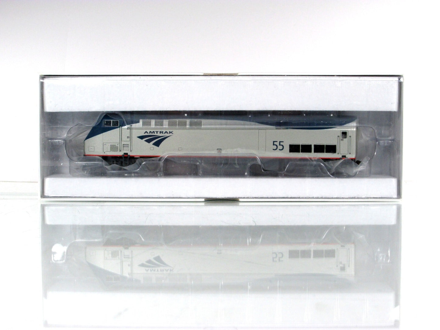 HO Scale ***AMTRAK*** AMD-103 Locomotive #55 ---- Athearn 99338, DC/DCC Equipped
