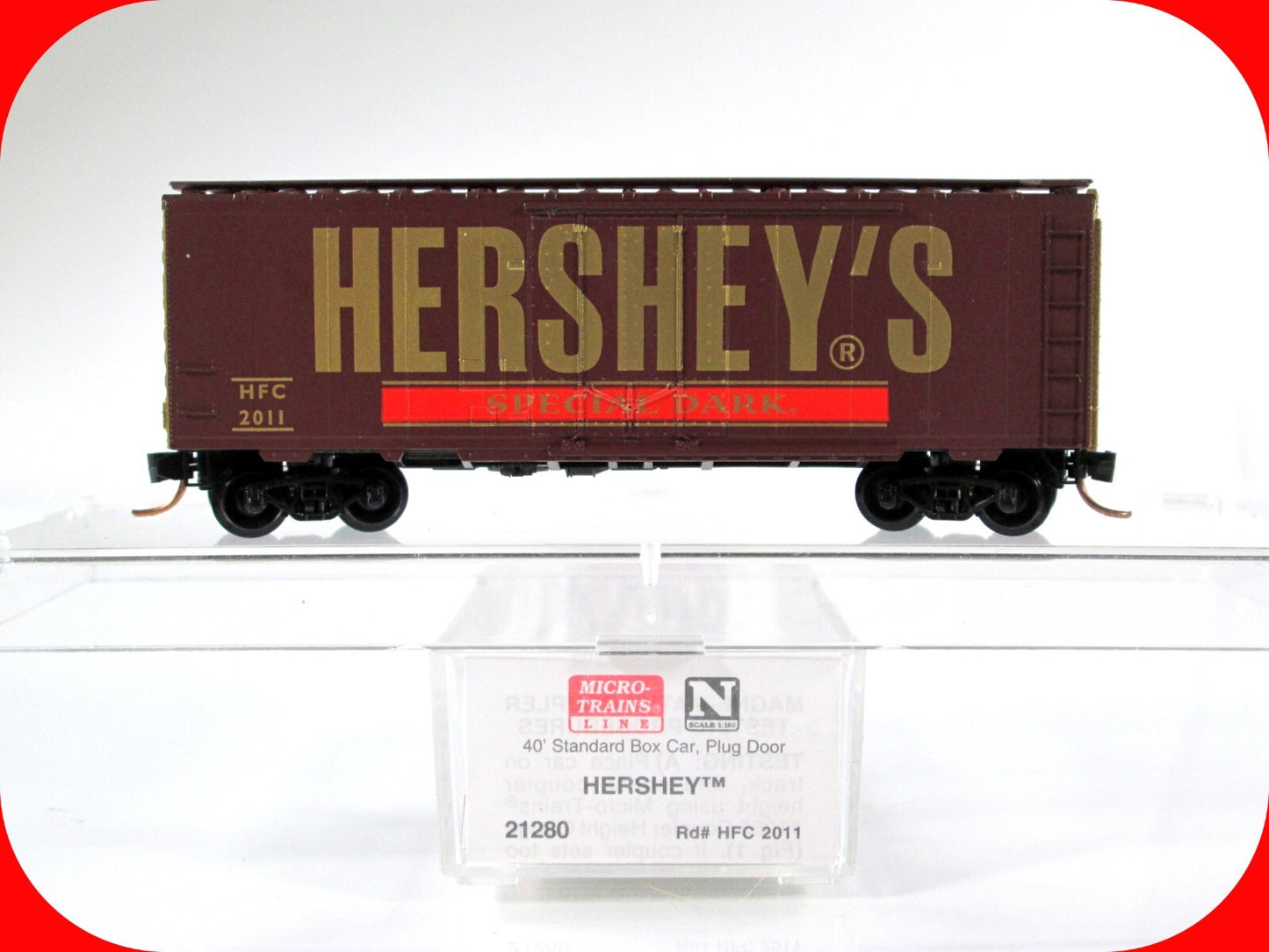 N Scale **HERSHEY'S*** Special Dark Chocolate Box Car #2011 - Micro Trains 21280