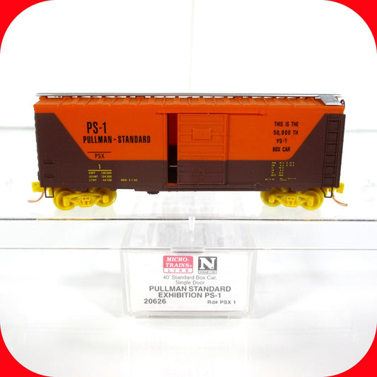 N Scale PS-1 PULLMAN-STANDARD EXHIBITION 50000th 40' Box Car, Micro Trains 20626