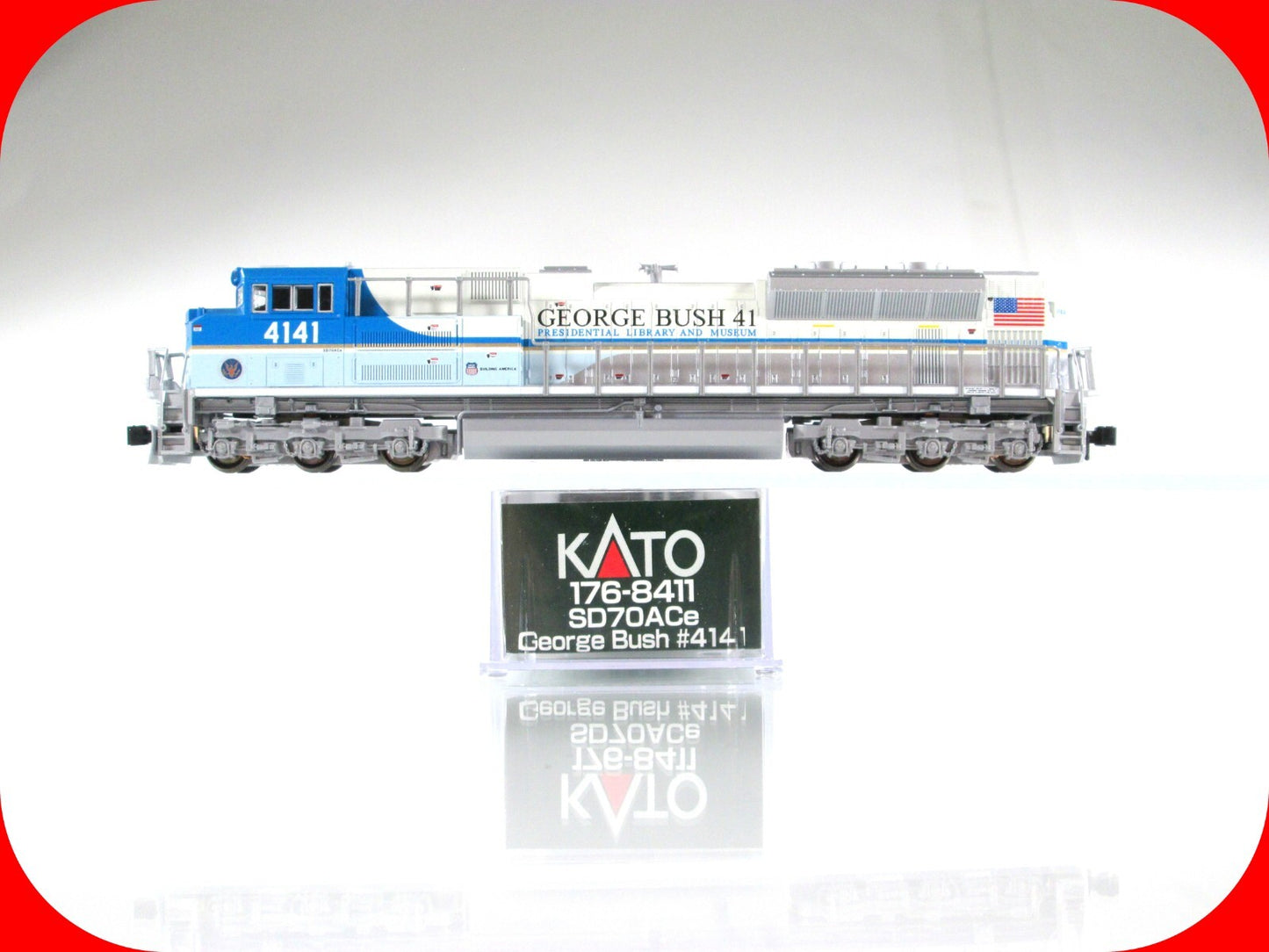 N Scale **GEORGE BUSH** Diesel Locomotive 4141, Kato 176-8411, DCC Ready **C-10!