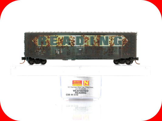 N Scale ***READING*** Weathered 50' Box Car #17039 - Micro Trains 03844510