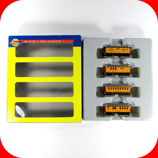 N Scale **DENVER RIO GRANDE** Silverton Old-Time Overton 4-Pack -  Athearn 11023