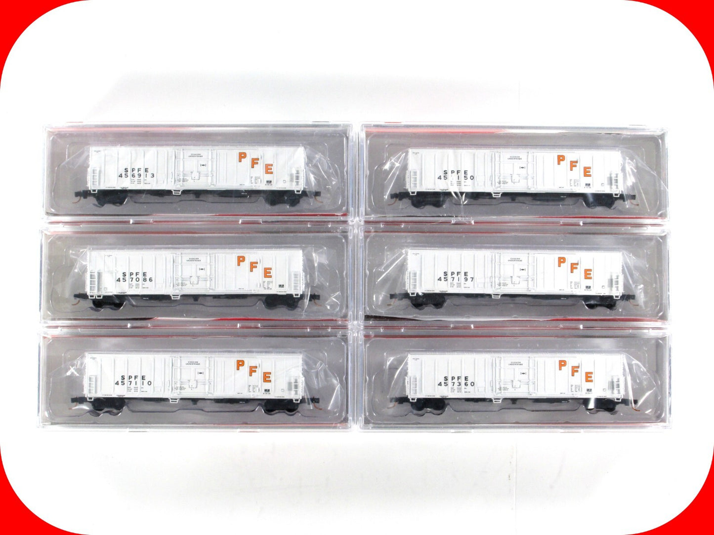N Scale *PACIFIC FRUIT EXPRESS* SPFE Reefer 6-Car Set, Intermountain 68818 *RARE