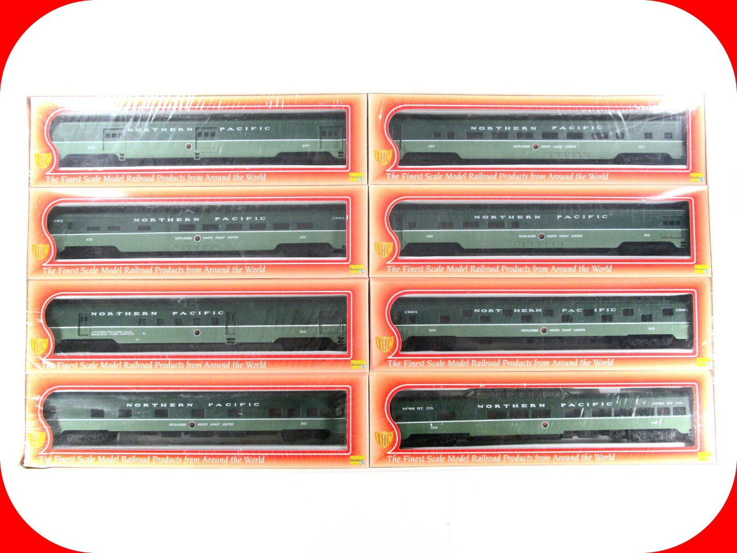 HO Scale NORTHERN PACIFIC North Coast Limited PSGR Set, LOEWY Scheme - IHC 48198