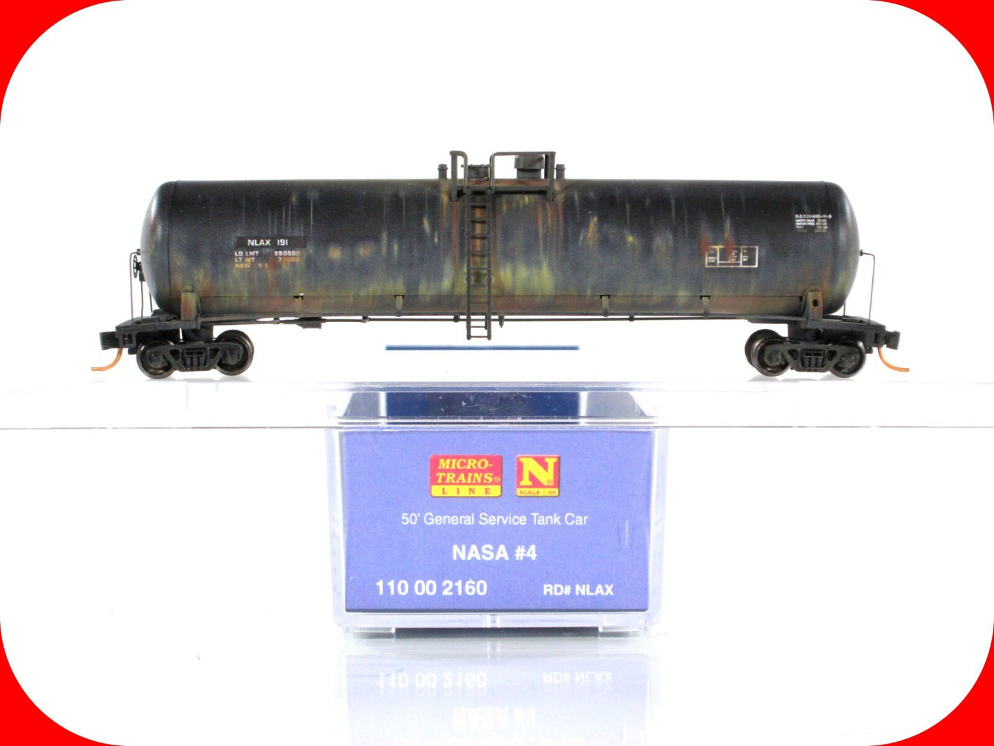N Scale **NASA** Weathered 56' Tank Car, Series #4 - Micro Trains 110002160