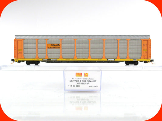 N Scale **DENVER RIO GRANDE** Tri-Level Auto Rack #810419, Micro Trains 11100220