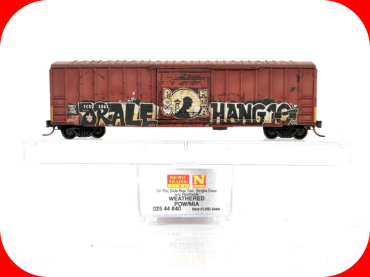 N Scale **POW-MIA** Weathered Graffiti Box Car, FCRD 5068 -Micro Trains 02544840