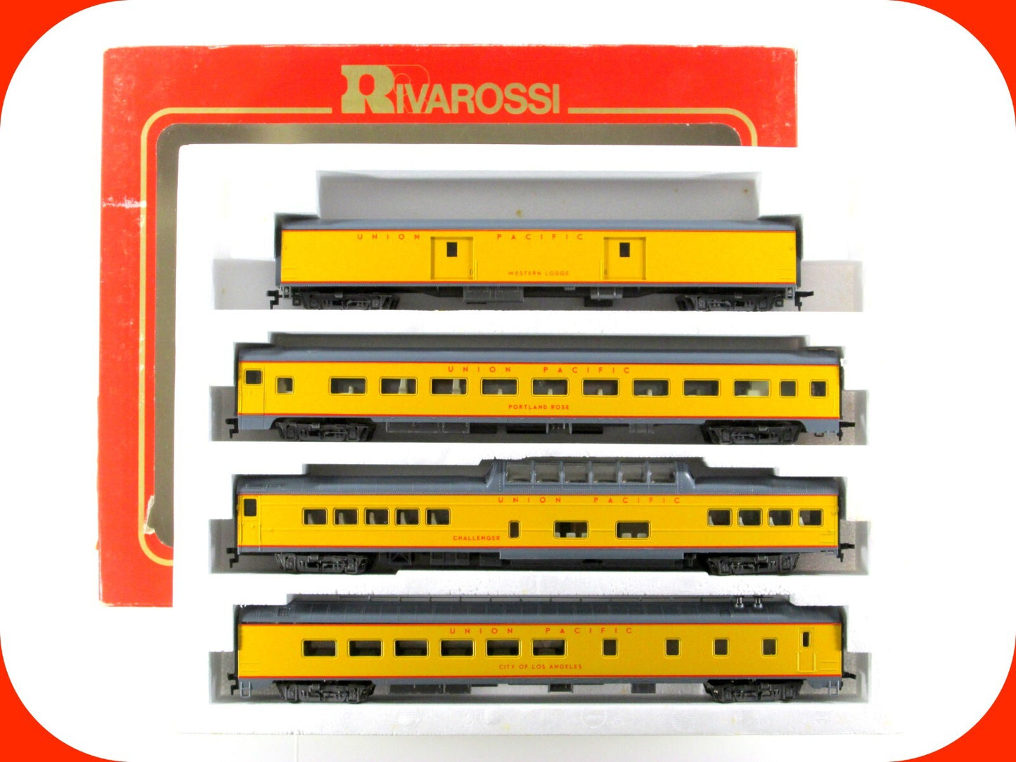 HO Scale ***UNION PACIFIC EXCURSION*** 1930s Passenger Set A ---- Rivarossi 6962