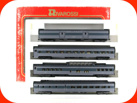 HO Scale *UNION PACIFIC GRAY* 1930s Passenger Set A - Rivarossi 6940, Knuckle Cp