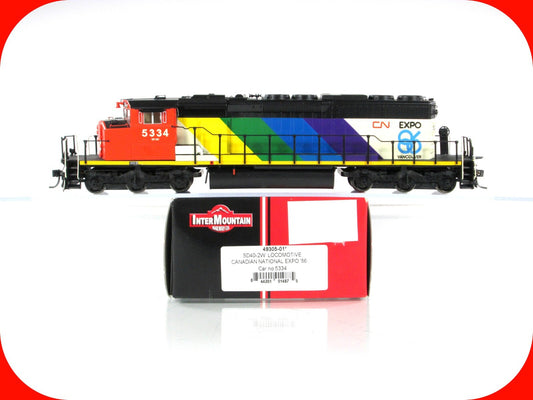 HO Scale *CANADIAN NATIONAL, EXPO 86* SD40-2W #5334 -Intermountain 49305 DCC Rdy