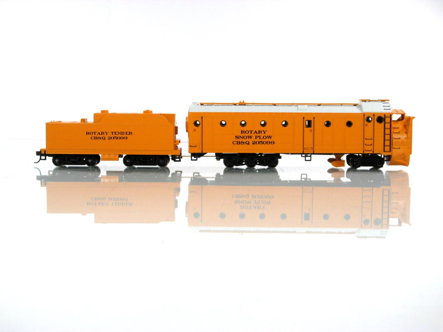 HO Scale ***CB&Q BURLINGTON*** Rotary Snow Plow 205099 -Athearn 93805 *Read Desc
