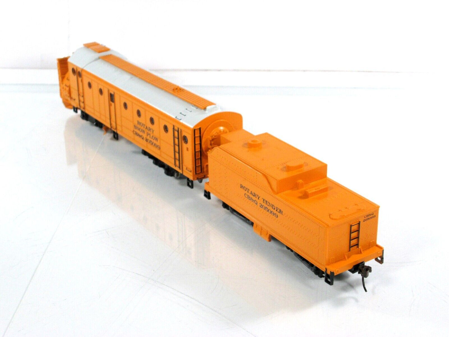 HO Scale ***CB&Q BURLINGTON*** Rotary Snow Plow 205099 -Athearn 93805 *Read Desc