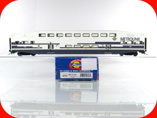 HO Scale ***METROLINK** Bombardier Passenger Commuter Coach #170 - Athearn 25703