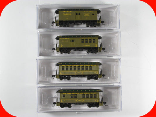 N Scale ***NEW YORK CENTRAL & HUDSON RIVER***  Overton 4-Pack - Athearn ATH11031