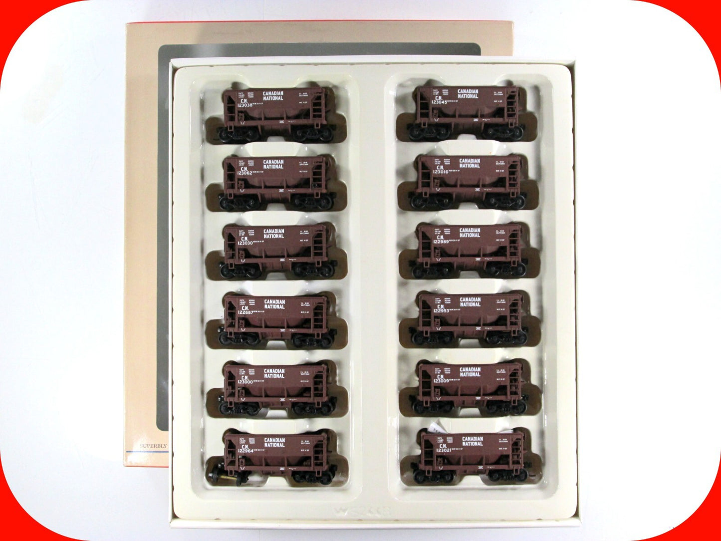 HO Scale ***CANADIAN NATIONAL*** Mining Ore Car 12-Pack Set -- Walthers 932-4459