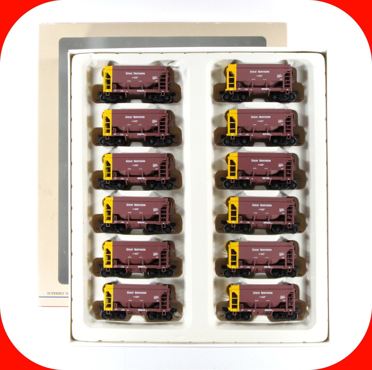 HO Scale **GREAT NORTHERN** Taconite Mining Ore Car 12-Pack -- Walthers 932-4555