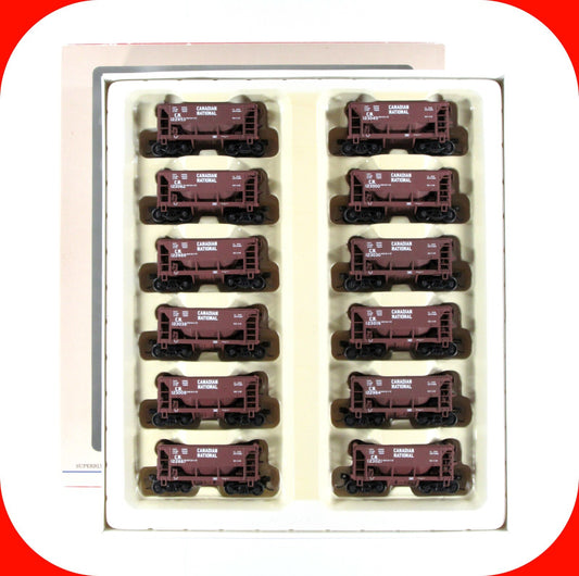 HO Scale ***CANADIAN NATIONAL*** Mining Ore Car 12-Pack Set - Walthers 932-4459