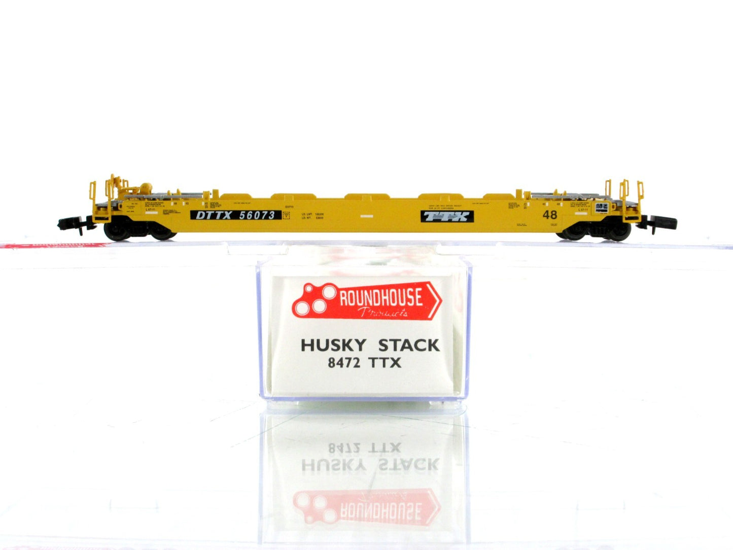 N Scale **TRAILER TRAIN** Husky Well Car 12-Set, 48' Well - Roundhouse 8472, 852