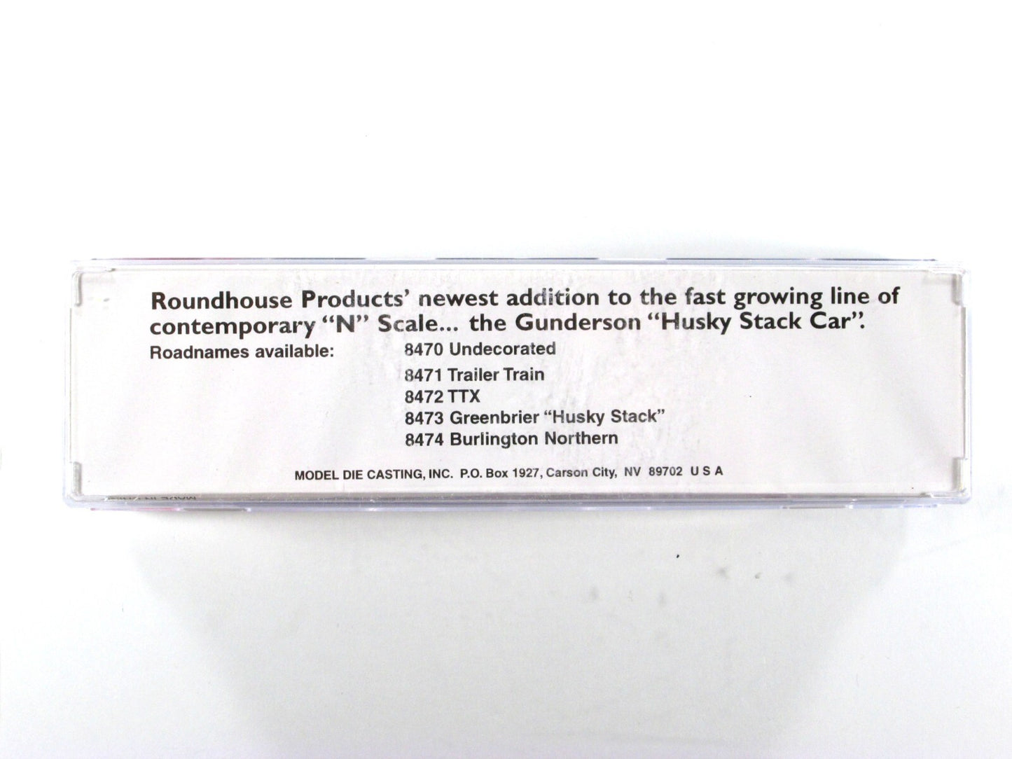 N Scale **TRAILER TRAIN** Husky Well Car 12-Set, 48' Well - Roundhouse 8472, 852