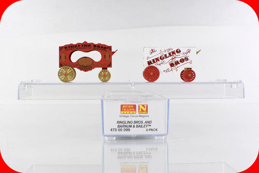 N Scale **RINGLING, BARNUM & BAILEY** Circus 2-Wagon Set - Micro Trains 47000099