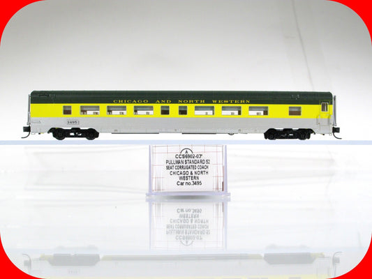 N Scale CHICAGO NORTH WESTERN Lighted Coach -Intermountain, Centralia CCS6902-03