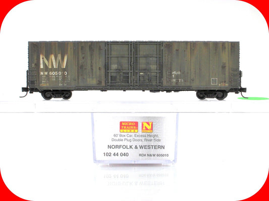 N Scale **NORFOLK & WESTERN** Weathered 60' Box Car - Micro Trains 10244040