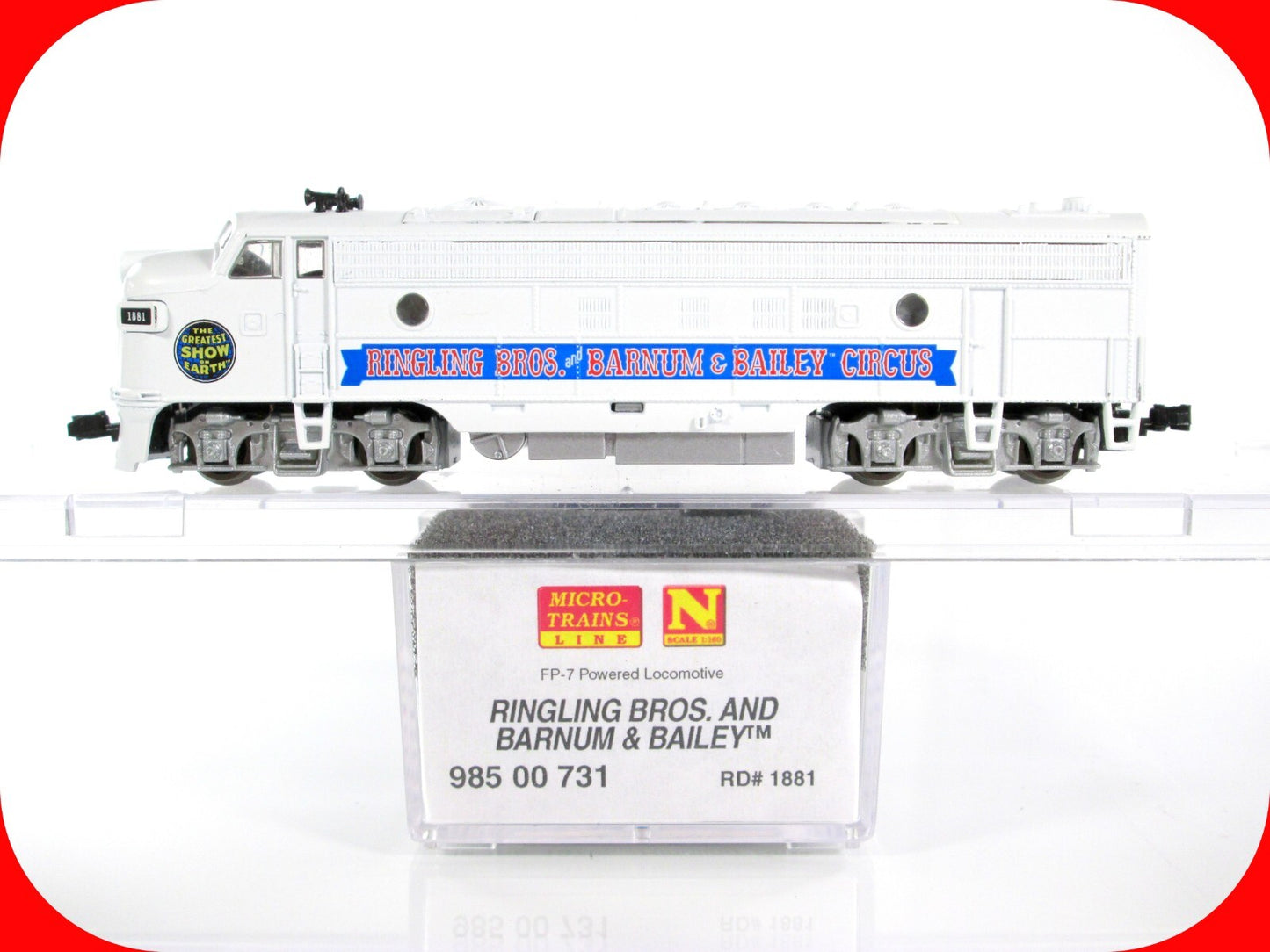 N Scale *RINGLING BARNUM & BAILEY* CIRCUS FP-7 Locomotive -Micro Trains 98500732