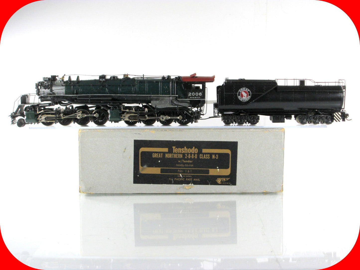 HO Scale BRASS Great Northern 2-8-8-0 Class N-3 Locomotive -- Tenshodo **Project