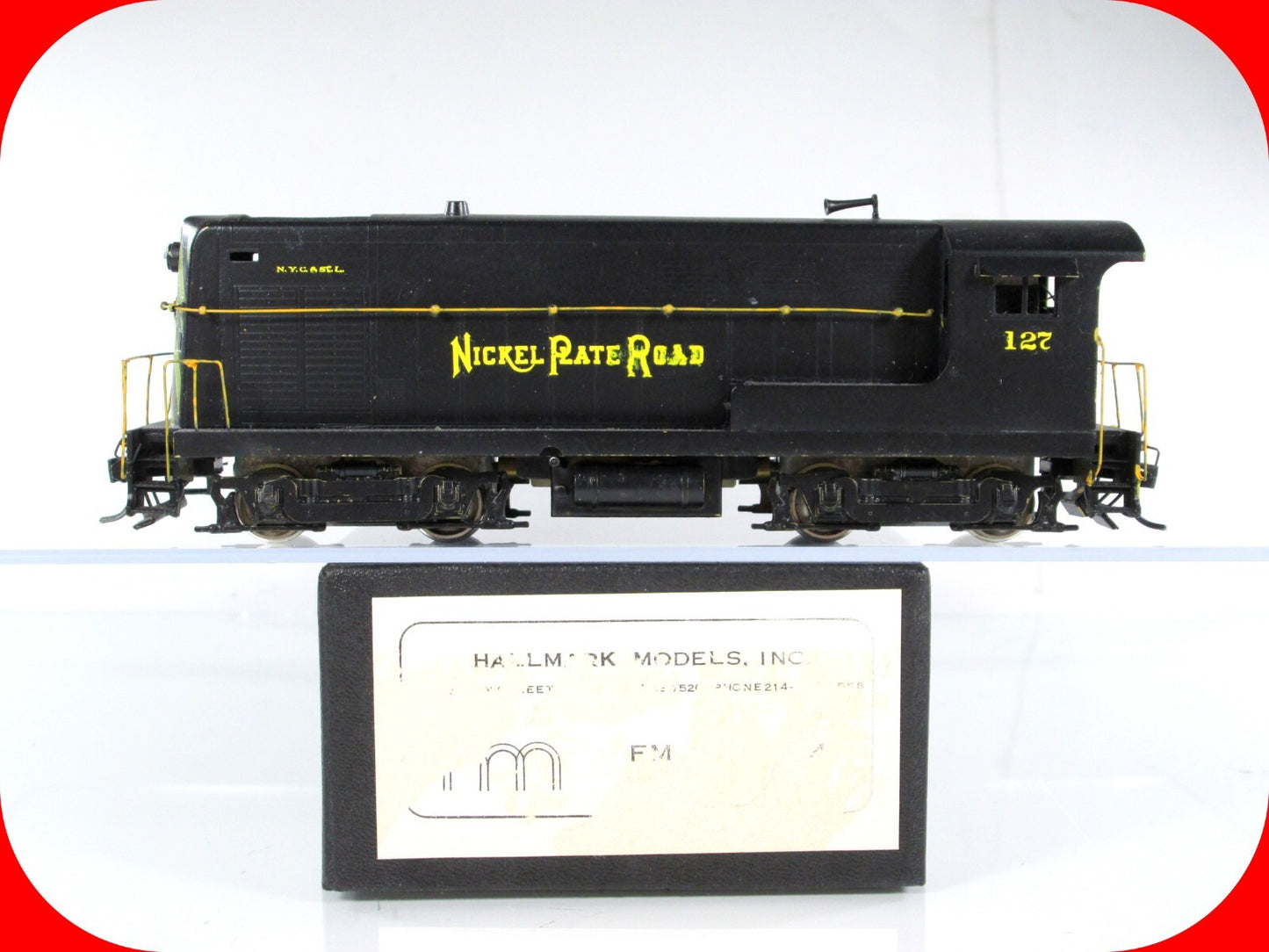 HO Scale BRASS Nickel Plate Road Diesel Switcher NKP #127 - by HALLMARK Models