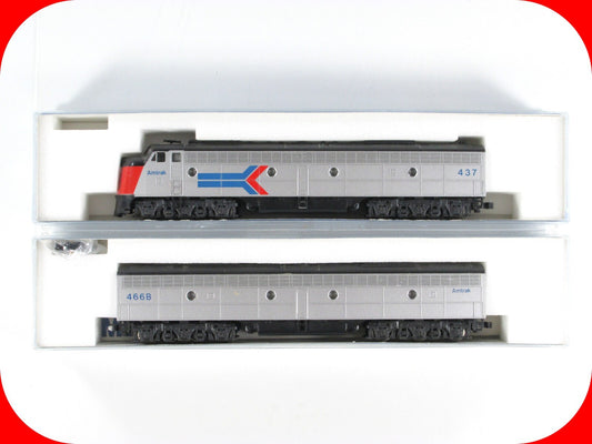 N Scale **AMTRAK** E8/9 A&B Locomotive Set #437,466B - Kato 176-252,291, DCC Rdy