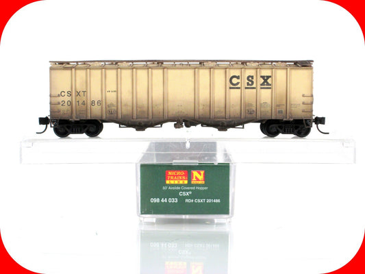 N Scale **CSX** Weathered Airslide Hopper - CSXT 201486 - Micro Trains 09844033