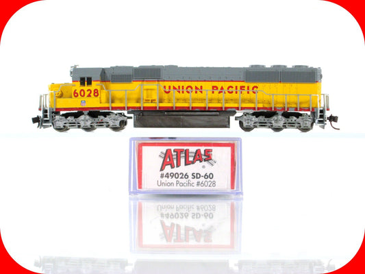 N Scale **UNION PACIFIC** SD-60 Locomotive, UP 6028 - Atlas 49026 - DCC Equipped