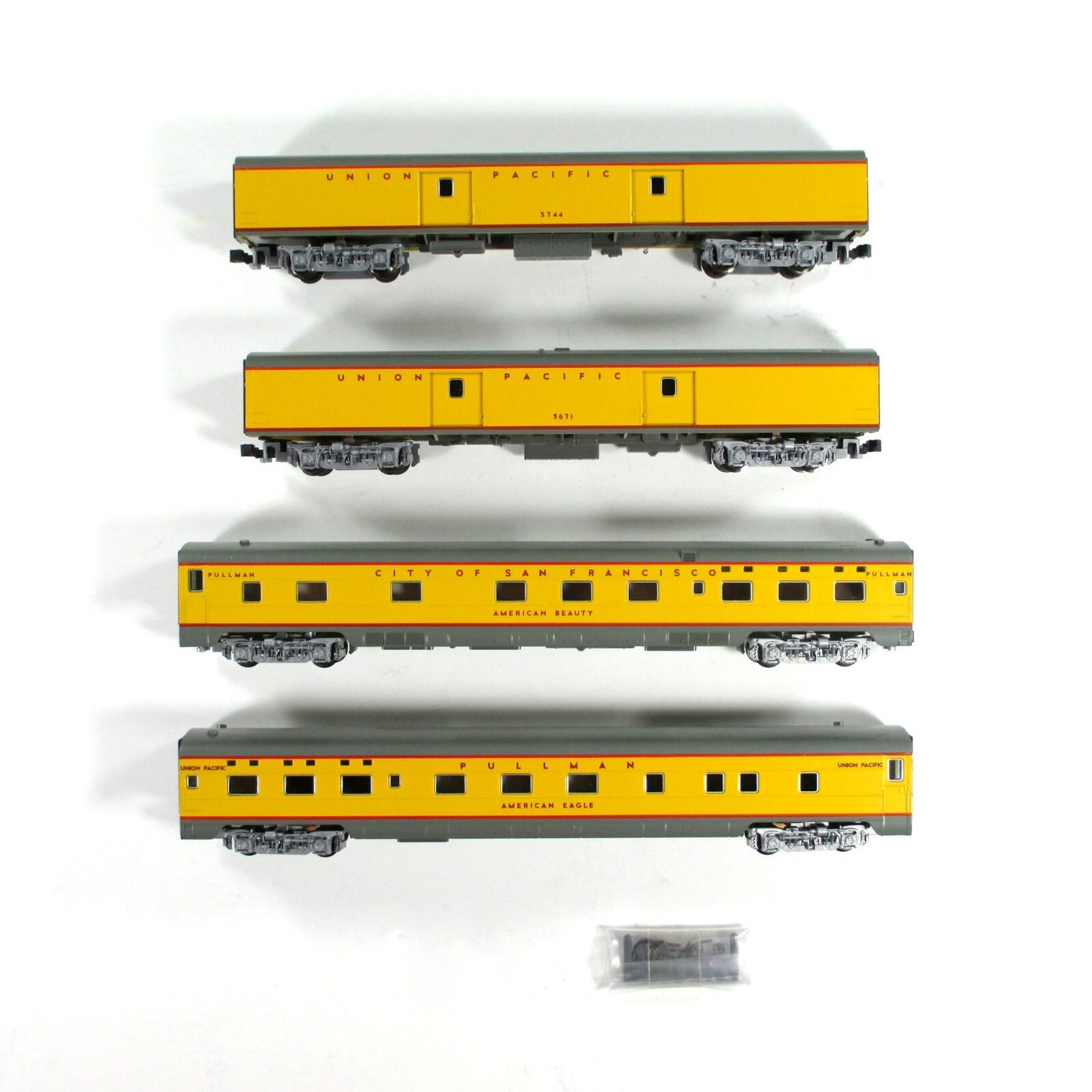 N Scale ***UNION PACIFIC*** Streamliner Passenger 4-Car Set A - Kato 106-5011