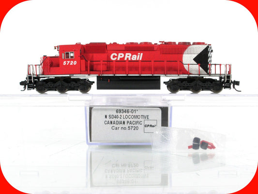 N Scale *CANADIAN PACIFIC* Weathered SD40-2 #5720 - Intermountain 69346, DCC Rdy