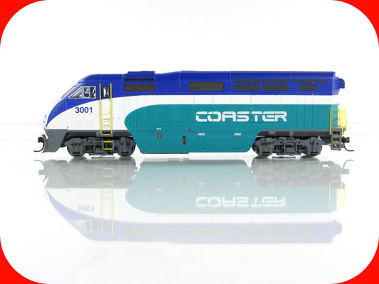HO Scale ***SAN DIEGO COASTER** F59PHI Locomotive #3001 - Athearn 26297, DCC Rdy
