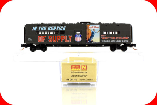 N Scale WWII Troop Kitchen *SERVICE of SUPPLY* Art #19418 -Micro Trains 11800180