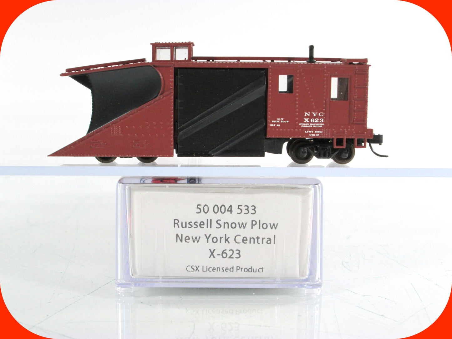 N Scale ***NEW YORK CENTRAL*** MoW Russell Snow Plow, NYC X-623 - Atlas 50004533