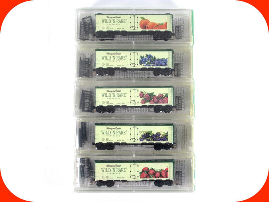 N Scale *HARRY & DAVID* Wild n' Rare Preserves Reefer Set - Micro Trains Special