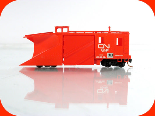 N Scale ***CANADIAN NATIONAL** Snow Plow #55449 - Walthers 932-8510, MTL Coupler